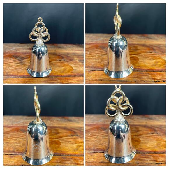 Six Reed & Barton Silver Plated Bells: 12 Days of Christmas Theme - Picture 6 of 10